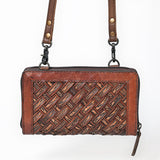American Darling Crossbody Genuine Leather Weaved Women Bag Western Handbag Purse