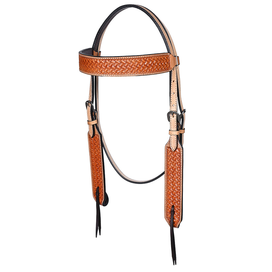 HILASON Western Horse Hand Carved American Leather Headstall Tack - Uhorse