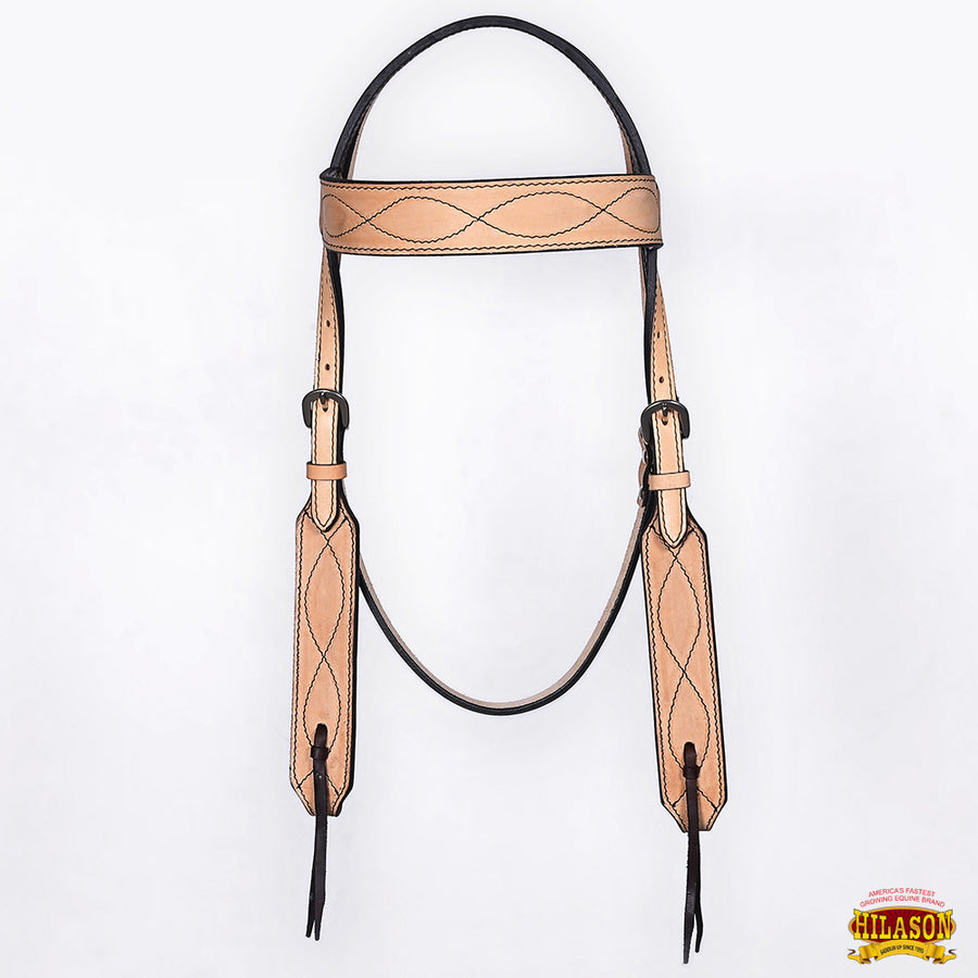 HILASON Western Horse Headstall Breast Collar Set American Leather | Tack for Horse