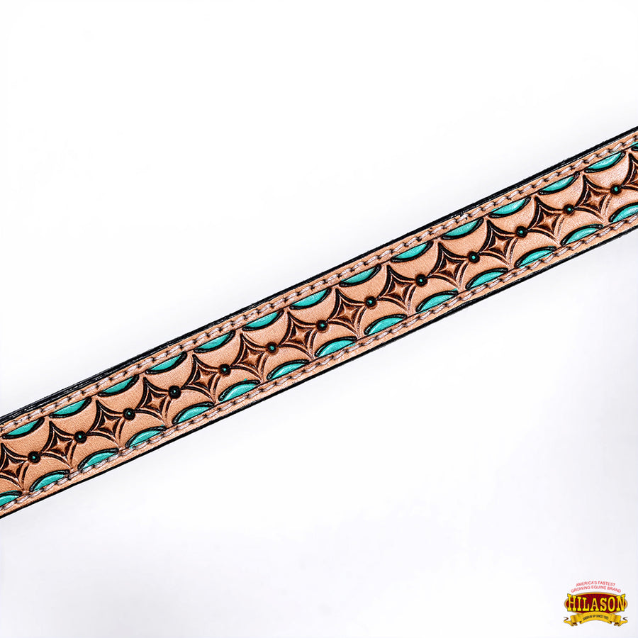 HILASON Western Horse Headstall Breast Collar Set American Leather | Tack for Horses