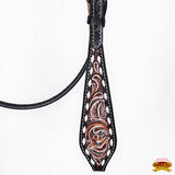 HILASON Western Horse Hand Carved American Leather Breast Collar Headstall