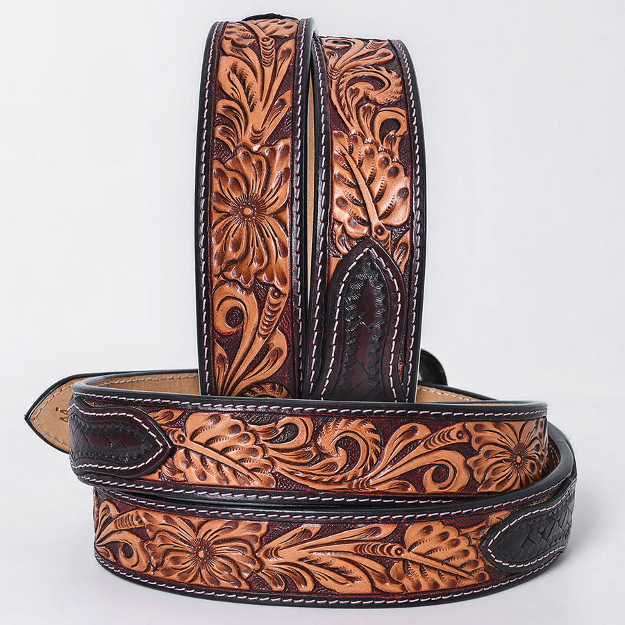 American Darling Beautifully Hand tooled Leather Unisex Belt| Western Belt | Handcrafted