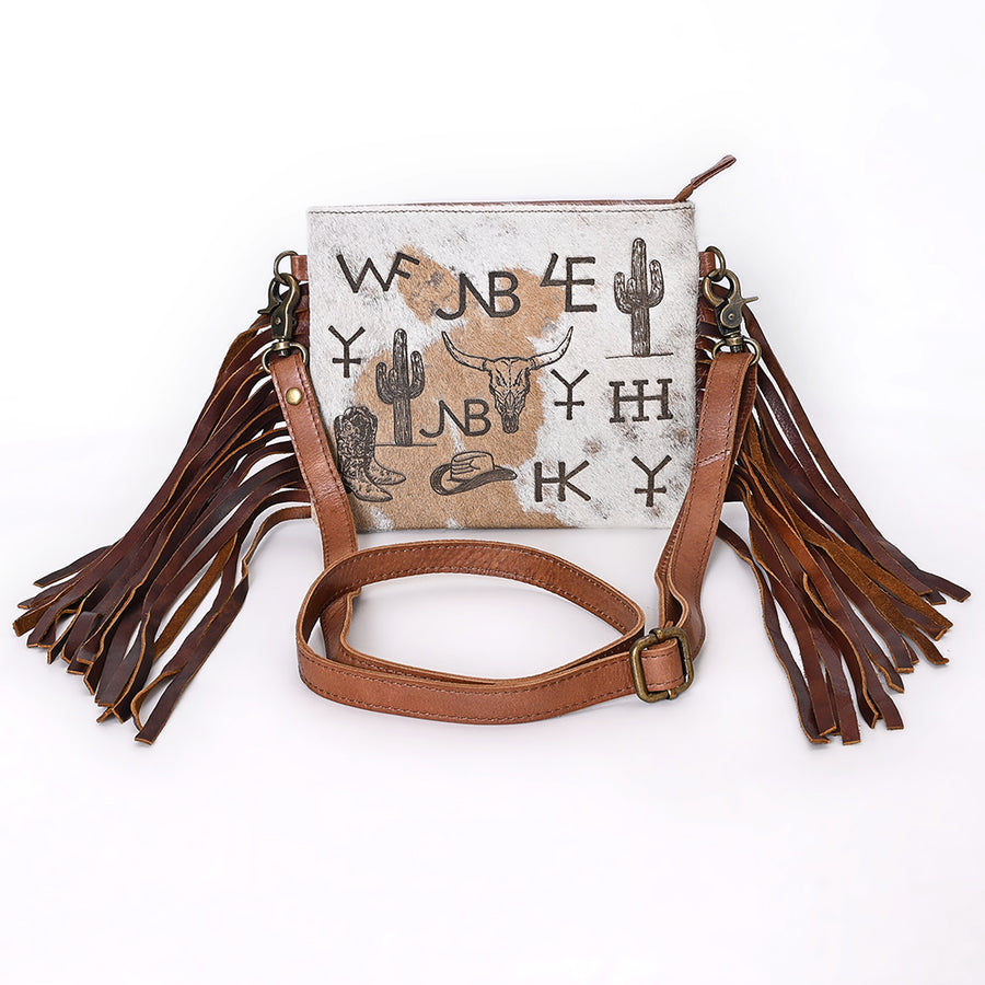 American Darling Cross Body Hair On Full Grain Genuine Leather Western Women Bag Handbag Purse | Purses for Cute