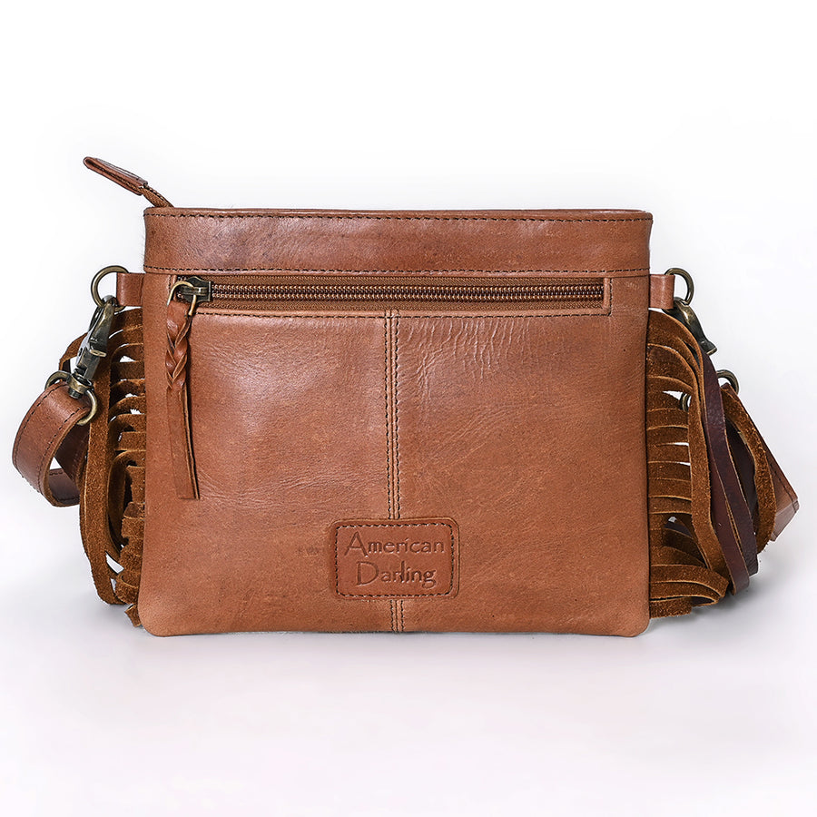 American Darling Cross Body Hair On Full Grain Genuine Leather Western Women Bag Handbag Purse | Purses for Cute