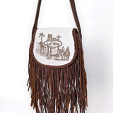 American Darling Cross Body Hair On Full Grain Genuine Leather Western Women Bag Handbag Purse | Purses for Cute