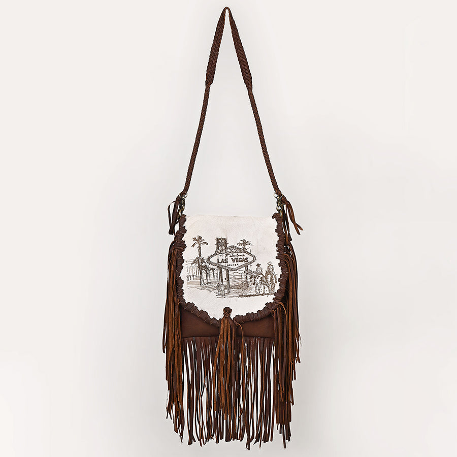 American Darling Messenger Hair On Genuine Leather Western Women Bag Handbag Purse | for Cute