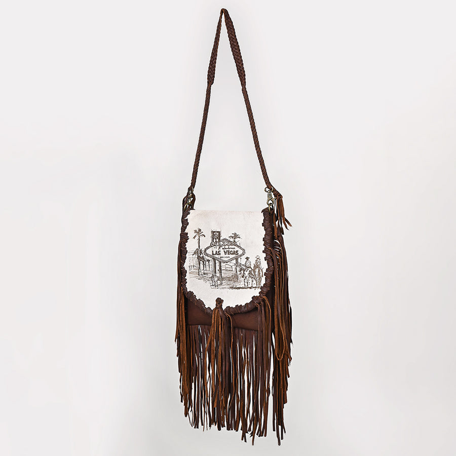 American Darling Messenger Hair On Genuine Leather Western Women Bag Handbag Purse | for Cute