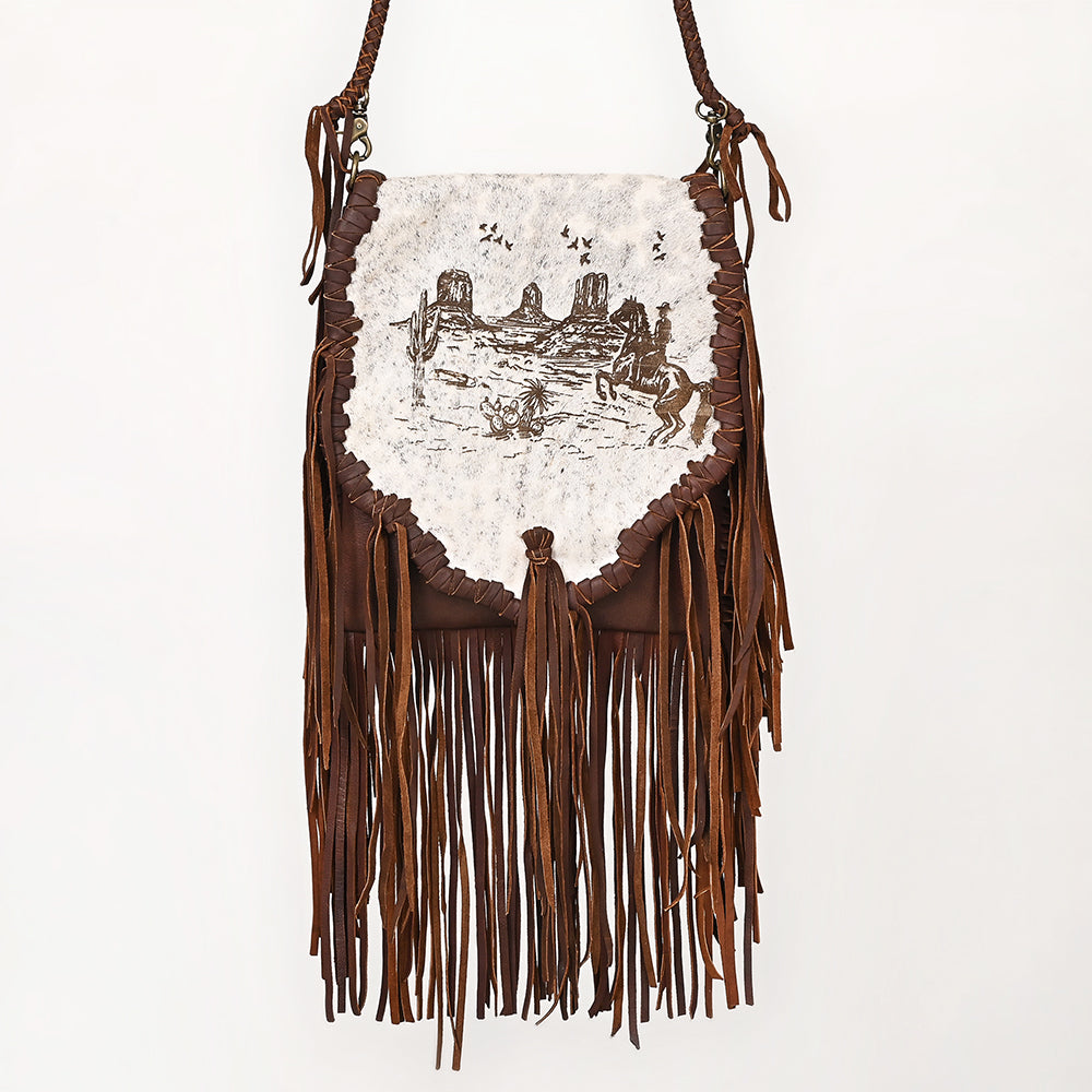 American Darling Crossbody Hair On Genuine Leather Western Women Bag Handbag Purse | for Cute