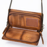 American Darling Wallet Hand Tooled Genuine Leather Western Women Bag | Handbag Purse Wristlet Travel Clutch