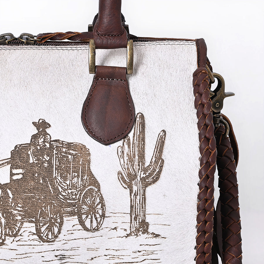 American Darling Tote Hair on Genuine Leather Western Women Bag Handbag Purse | Travel Bags College Casual