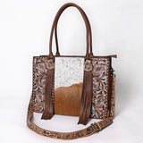American Darling Hand Tooled Hair On Genuine Leather Women Bag Western Handbag Purse