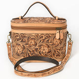 American Darling Jewelry Case Hand Tooled Genuine Western Leather Women Bag Handbag Purse|