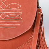 American Darling Crossbody Genuine Suede Leather women bag western handbag purse