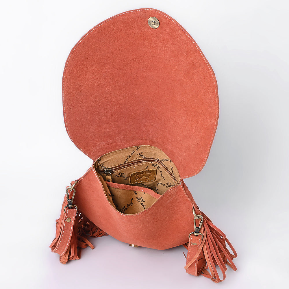 American Darling Crossbody Genuine Suede Leather women bag western handbag purse