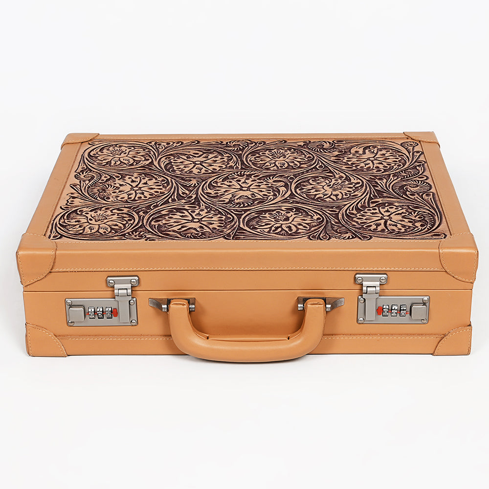 American Darling Jewelry Case Hand Tooled Genuine Leather Women's Bag Western Handbag Purse |Briefcase