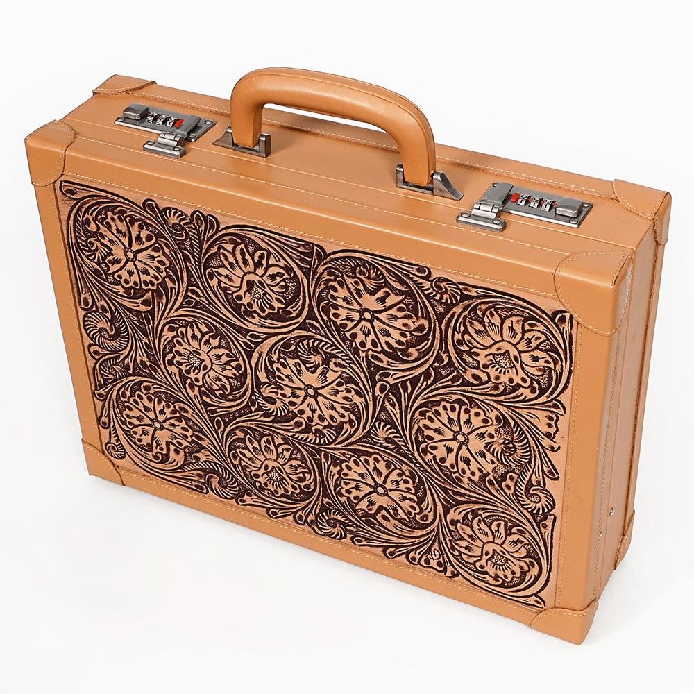 American Darling Jewelry Case Hand Tooled Genuine Leather Women's Bag Western Handbag Purse |Briefcase