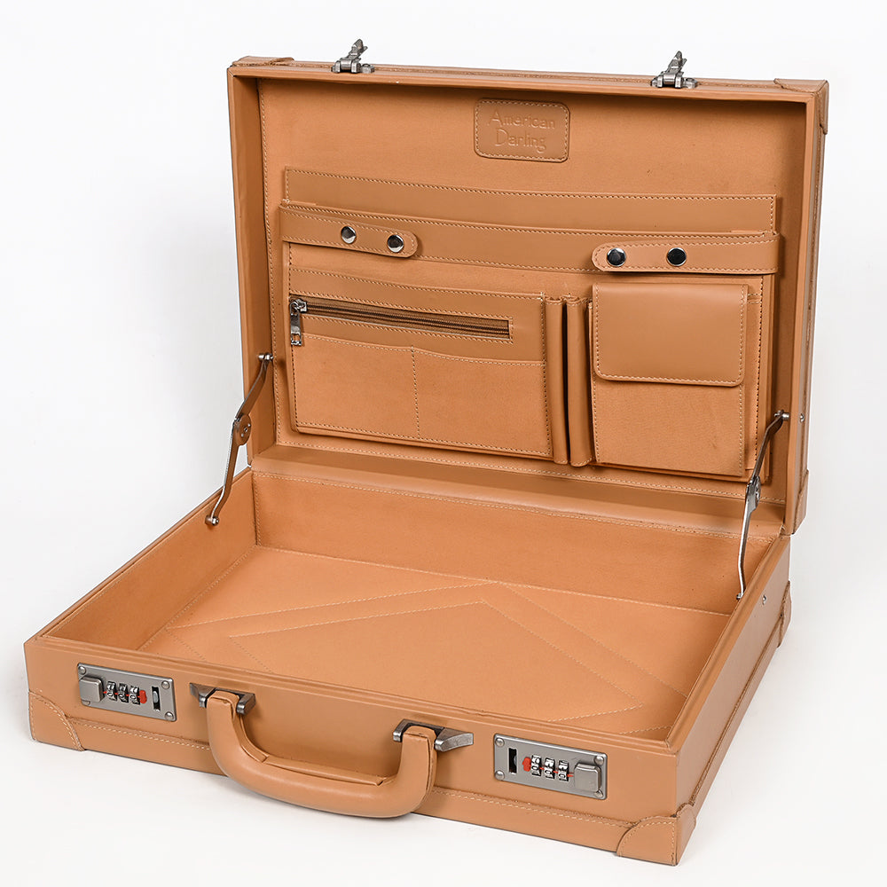 American Darling Jewelry Case Hand Tooled Genuine Leather Women's Bag Western Handbag Purse |Briefcase