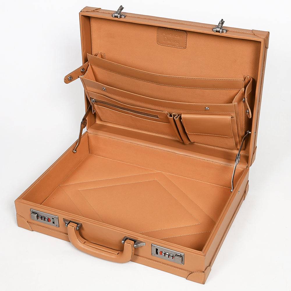 American Darling Jewelry Case Hand Tooled Genuine Leather Women's Bag Western Handbag Purse |Briefcase