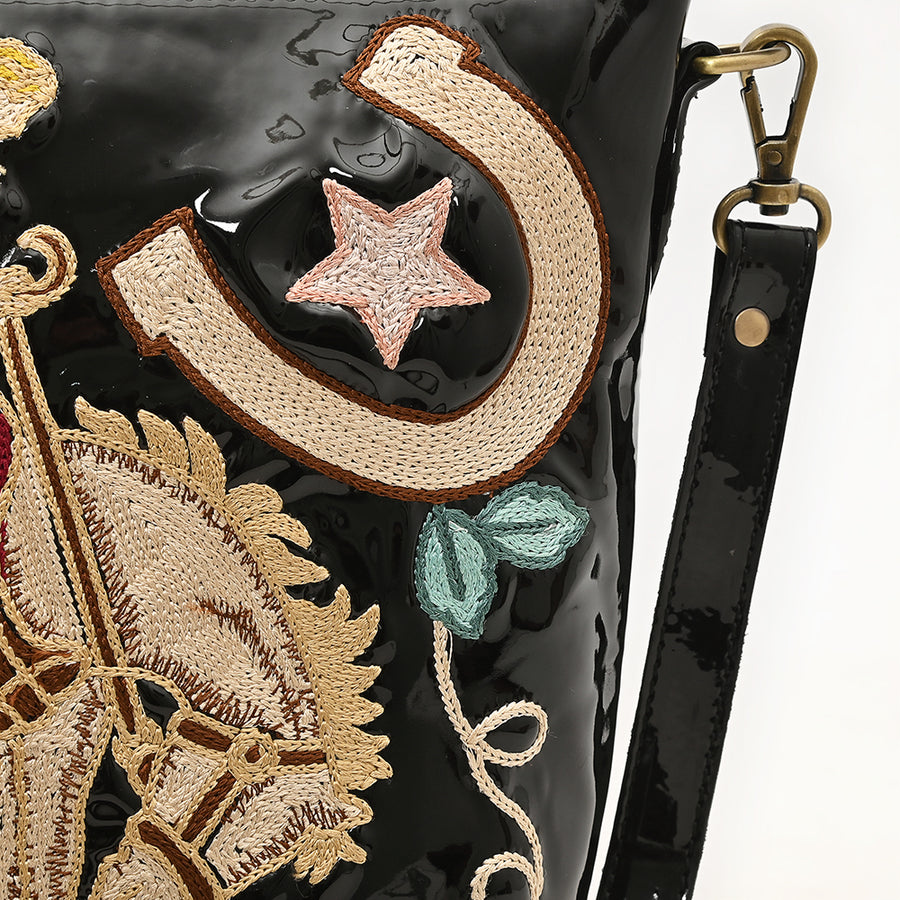 American Darling Genuine Leather Cross body Bag Handcrafted Embroidery Eco-Friendly Vegetable Tanned Full Grain Leather