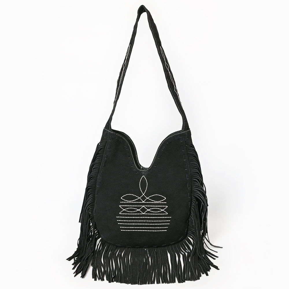 American Darling Large Crossbody Suede Genuine Leather Women Bag Western Handbag Purse