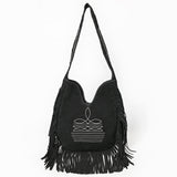 American Darling Large Crossbody Suede Genuine Leather Women Bag Western Handbag Purse