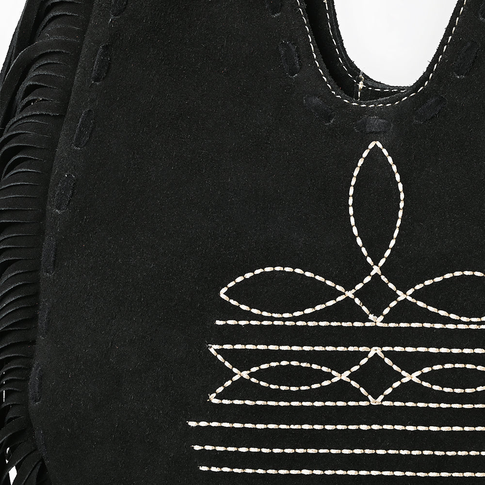 American Darling Large Crossbody Suede Genuine Leather Women Bag Western Handbag Purse