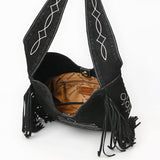 American Darling Large Crossbody Suede Genuine Leather Women Bag Western Handbag Purse