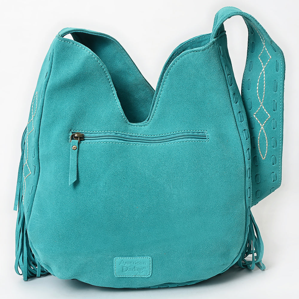 American Darling Large Crossbody Suede Genuine Leather Women Bag Western Handbag Purse