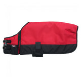 Tough-1 600D Ripstop Insulated Dog Blanket Coat Red, Small Warm Pet Outerwear