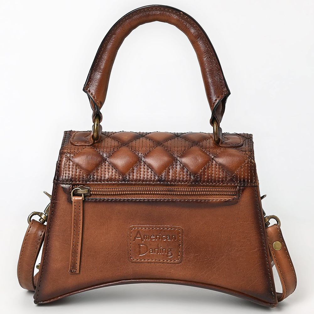 American Darling Cross Body Genuine Leather Women Bag Western Handbag Purse Girls Brown |