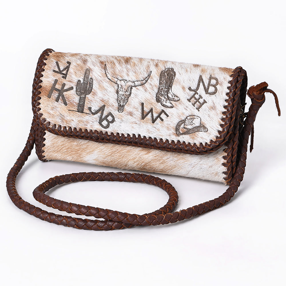American Darling Crossbody Hair-On Genuine Leather Women Bag Western Handbag Purse