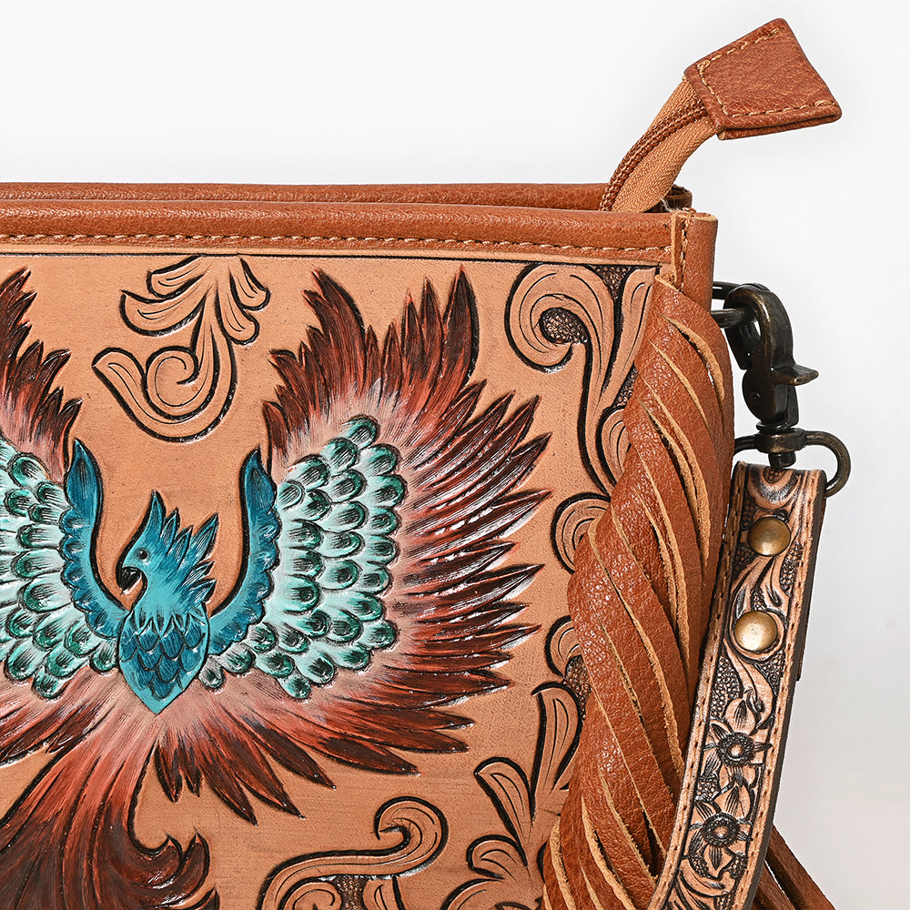 American Darling Crossbody Hand Tooled Genuine Leather women bag western handbag purse