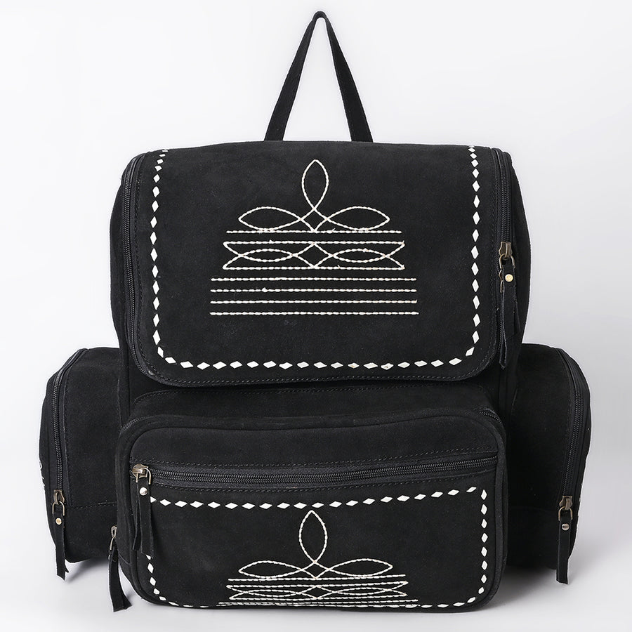 American Darling Genuine Suede Leather Backpack Handcrafted Boot Stitched Embroidery Eco-Friendly Full Grain Leather