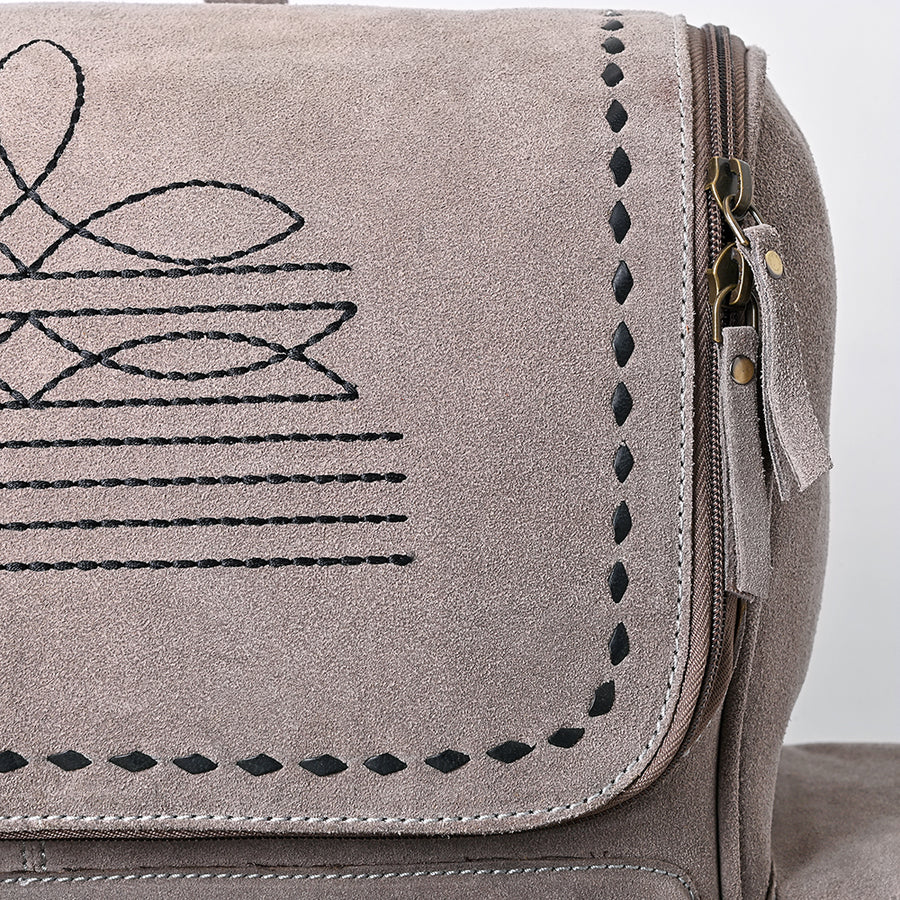 American Darling Genuine Suede Leather Backpack Handcrafted Boot Stitched Embroidery Eco-Friendly Full Grain Leather