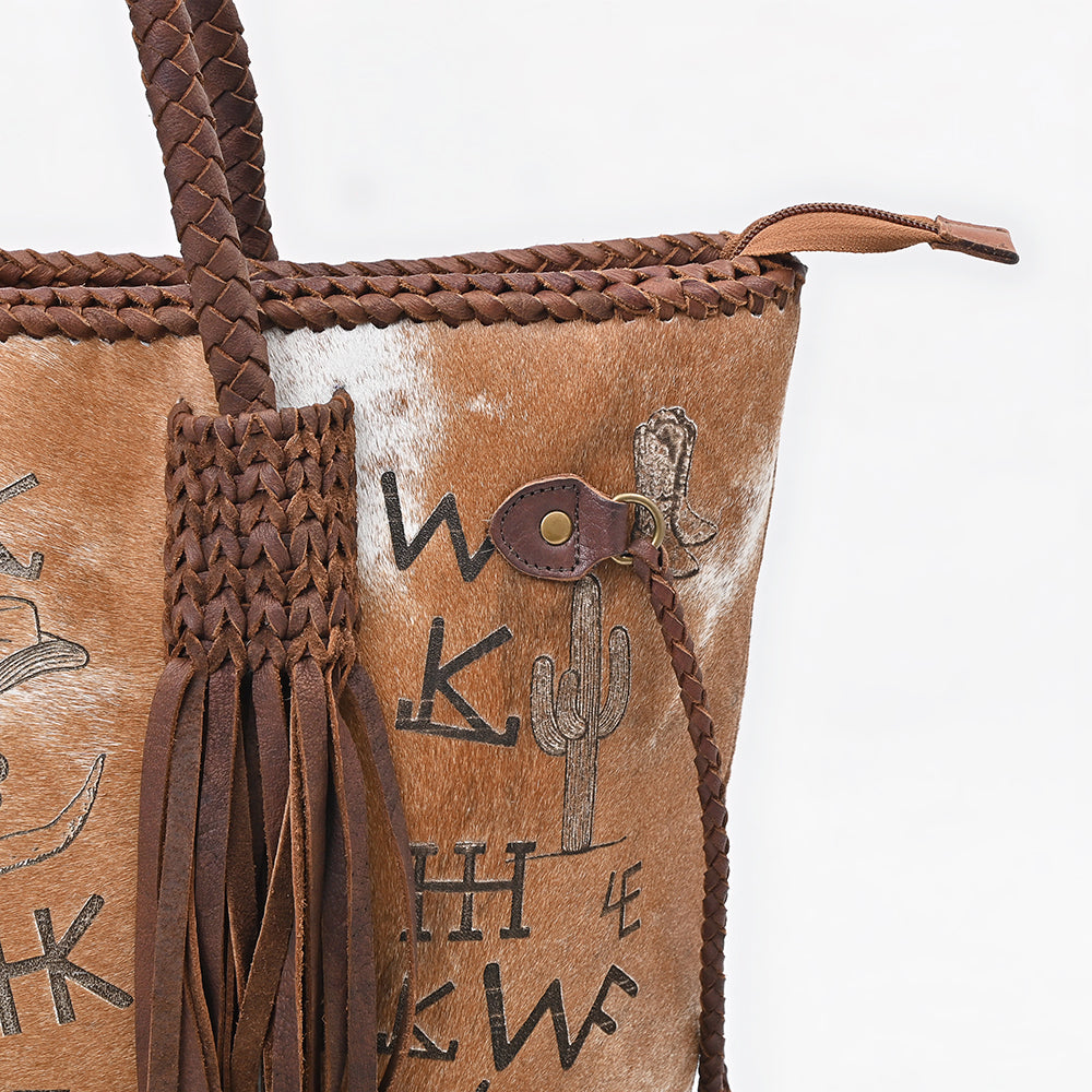 American Darling Tote Hair on Genuine Leather Women Bag Western Handbag