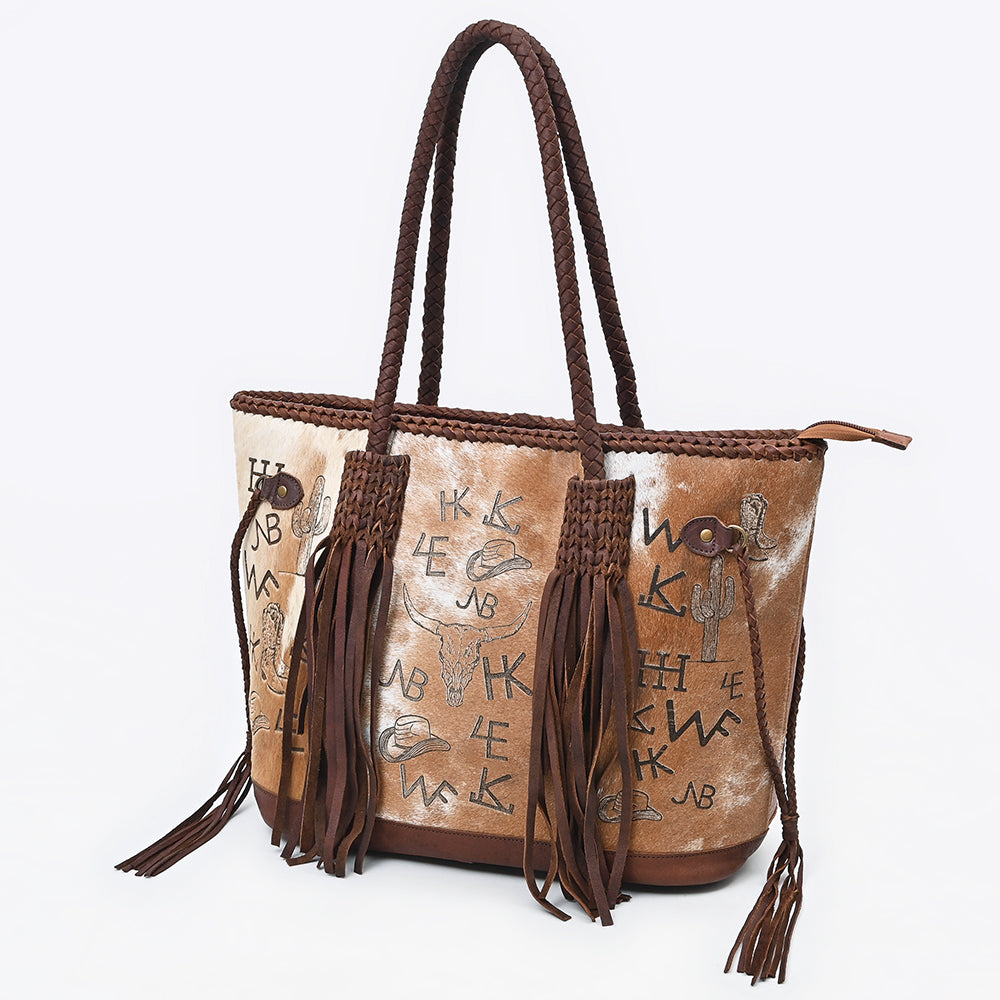 American Darling Tote Hair on Genuine Leather Women Bag Western Handbag
