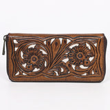 American Darling Wallet Hand Tooled Genuine Leather women bag western handbag purse