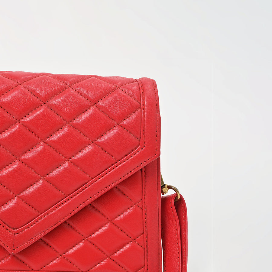 Never Mind Genuine Leather Crossbody Bag Women Quilted Envelope Flap Shoulder Purse Adjustable Strap Stylish Everyday Handbag