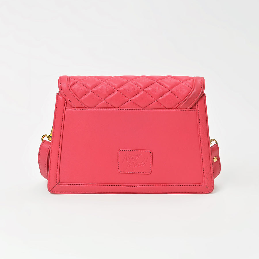 Never Mind Genuine Leather Crossbody Bag Women Quilted Envelope Flap Shoulder Purse Adjustable Strap Stylish Everyday Handbag