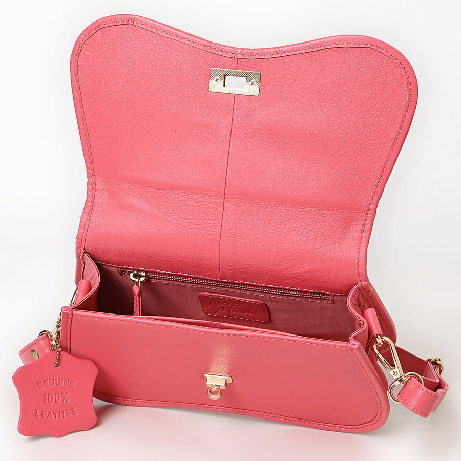Never Mind Western Cross Body Genuine Leather Handbag Purse Wallet Bag For Women Girls