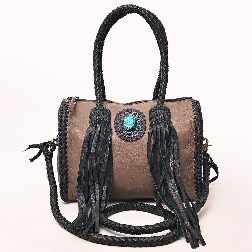 American Darling Duffel Hair on Genuine Leather Western Women Bag | Handbag Duffle Weekend Travel Bags for