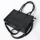 American Darling Tote Crocodile Embossed Genuine Leather Women Bag Western Handbag Purse