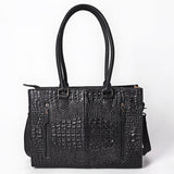 American Darling Tote Crocodile Embossed Genuine Leather Women Bag Western Handbag Purse
