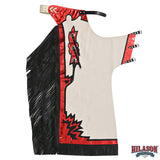 HILASON Western Horse Bull Riding Safety Leather Protective Vest & Rodeo Chaps Combo