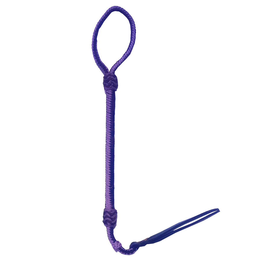 HILASON Western Horse Hand Braided Dressage Whip Purple and Black - Uhorse