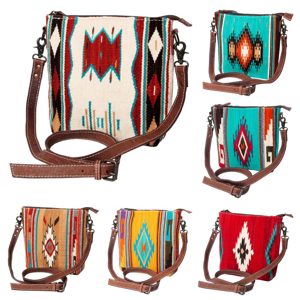 American Darling Large Crossbody Saddle Blanket Genuine Leather women bag western handbag purse