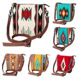 American Darling Large Crossbody Saddle Blanket Genuine Leather women bag western handbag purse