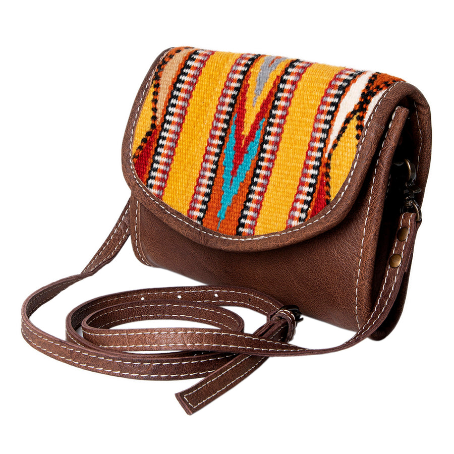American Darling Women's Messenger Bag Western Saddle Blanket Genuine Leather Handbag and Ladies Purse