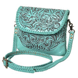American Darling Small Crossbody Hand Tooled Genuine Leather women bag western handbag purse