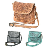 American Darling Small Crossbody Hand Tooled Genuine Leather women bag western handbag purse